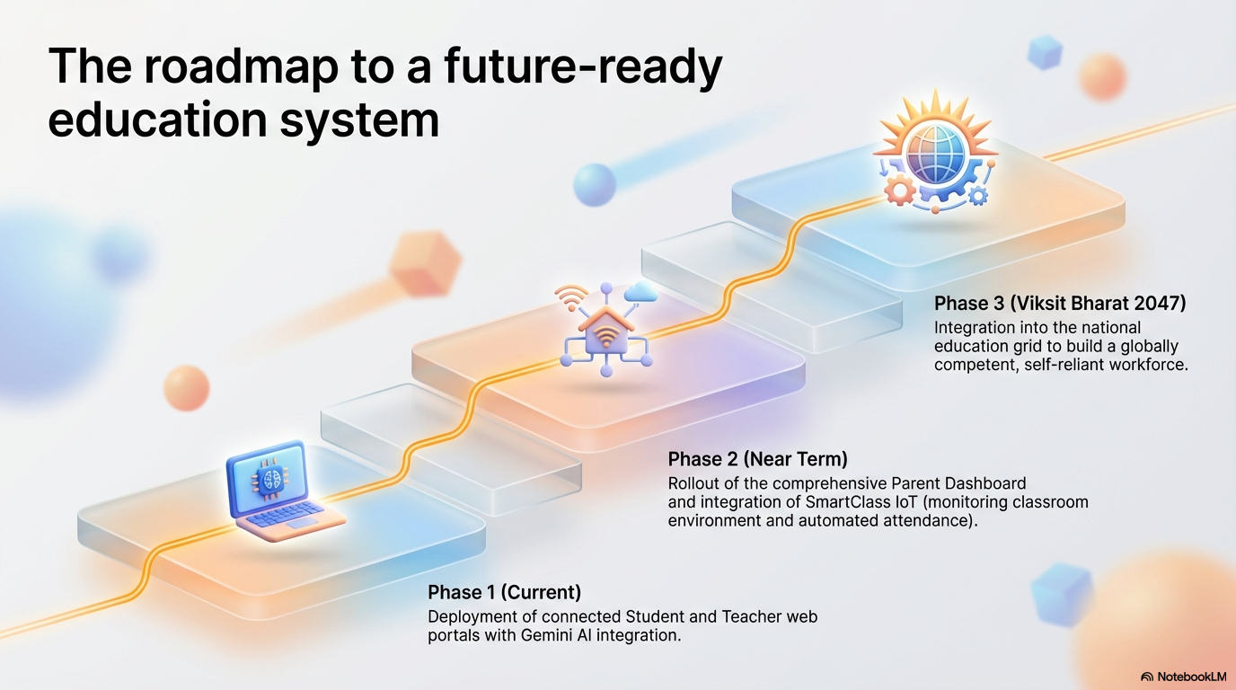 EduVerse roadmap to a future ready education system infographic